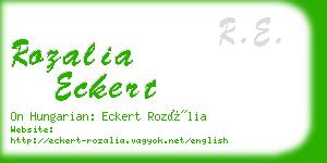 rozalia eckert business card